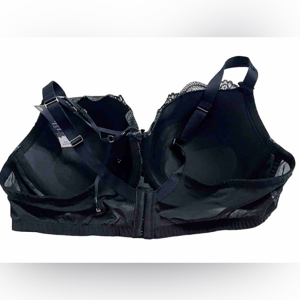 Cacique Seriously Sexy Boost Balconette Bra Black Lace 46C NWT - Picture 4 of 8